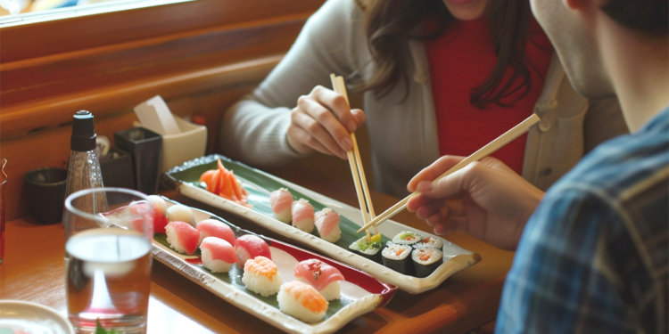 Etika makan sushi