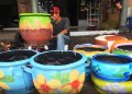 Pot Bunga dari Ban